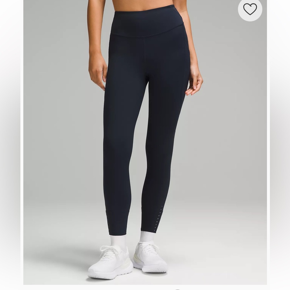 Navy Fast and Free Lululemon Tights